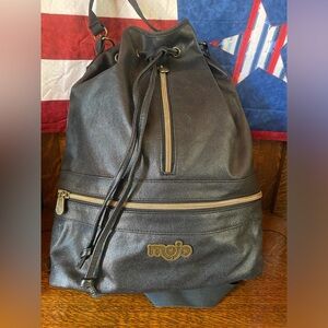 Black Mojo Leather Backpack purse